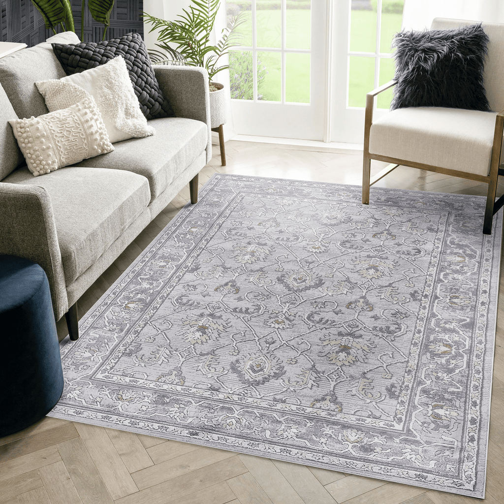 MARFI Collection 5X7 Ivory / Grey / Oriental Area Rug