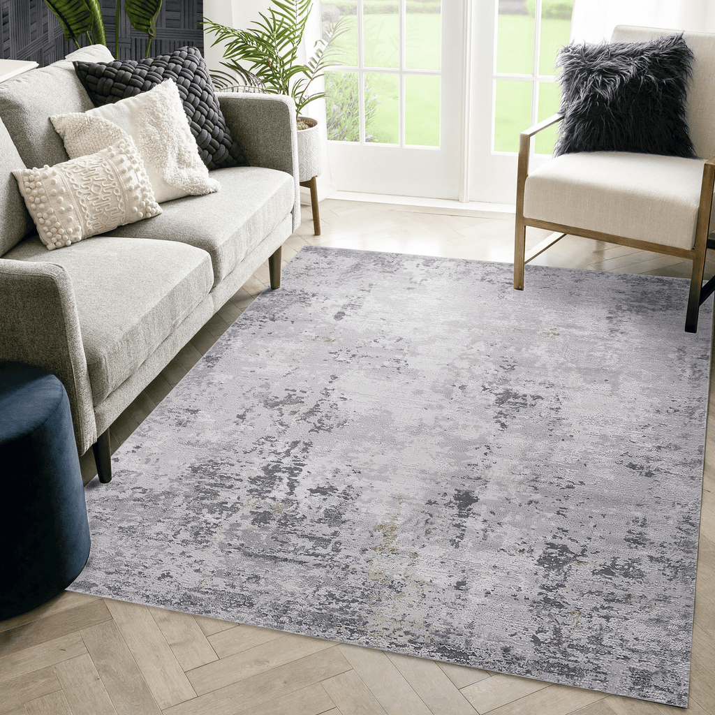 MARFI Collection 5X7 Ivory / Sand / Abstract Area Rug