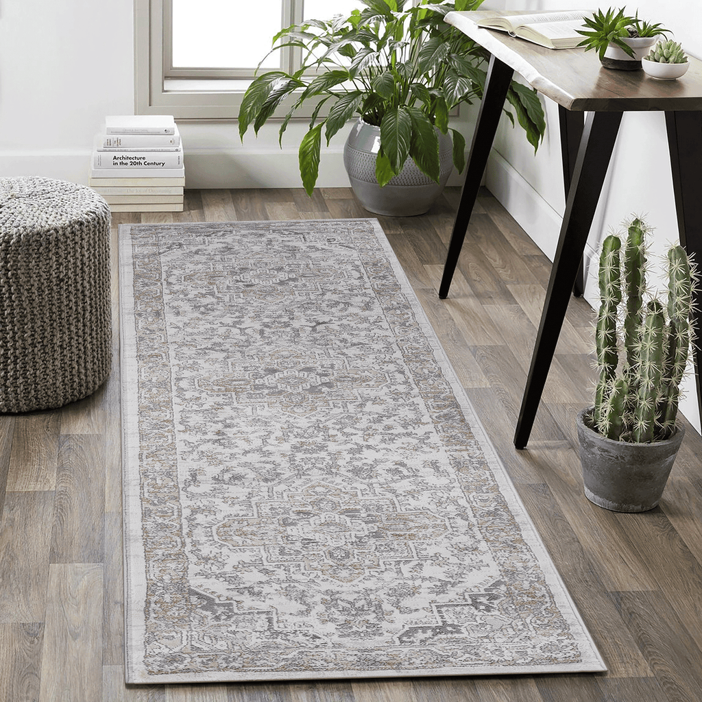 MARFI Collection 96*26 inch Ivory / Beige / Oriental Runner Rug