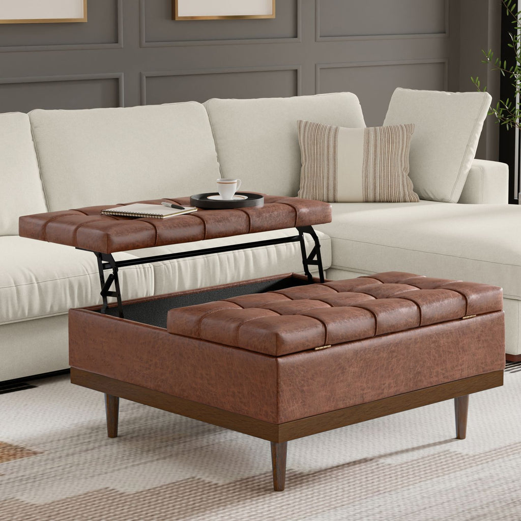 Mariah Lift Top Table Storage Ottoman