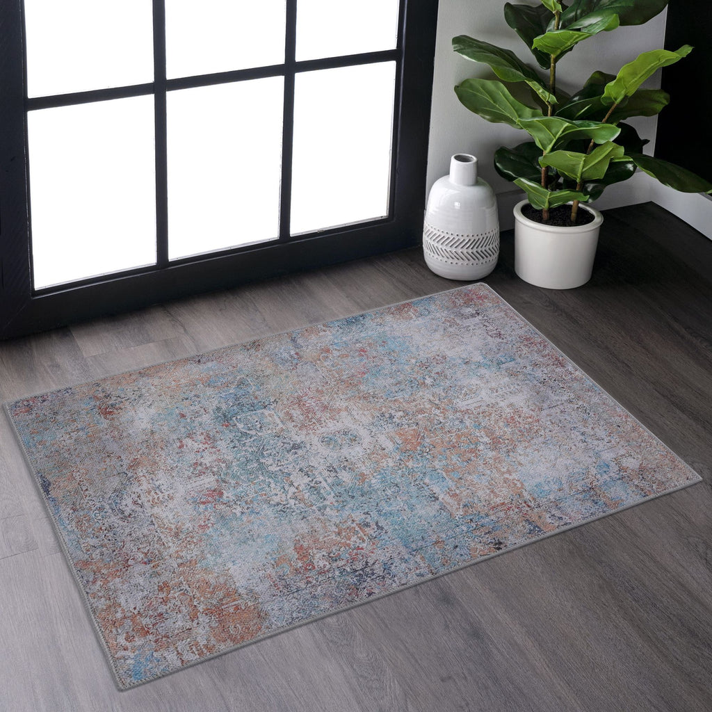 MAVAL Yellow Washable Rug 36*24 inch Doormat Rug (Yellow, 36*24 inch)
