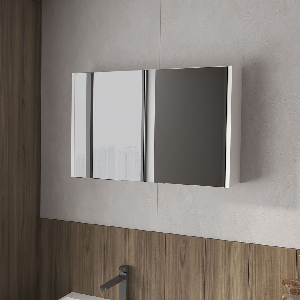McNary Medicine Cabinet With Included Mirrors And 2 Doors, White