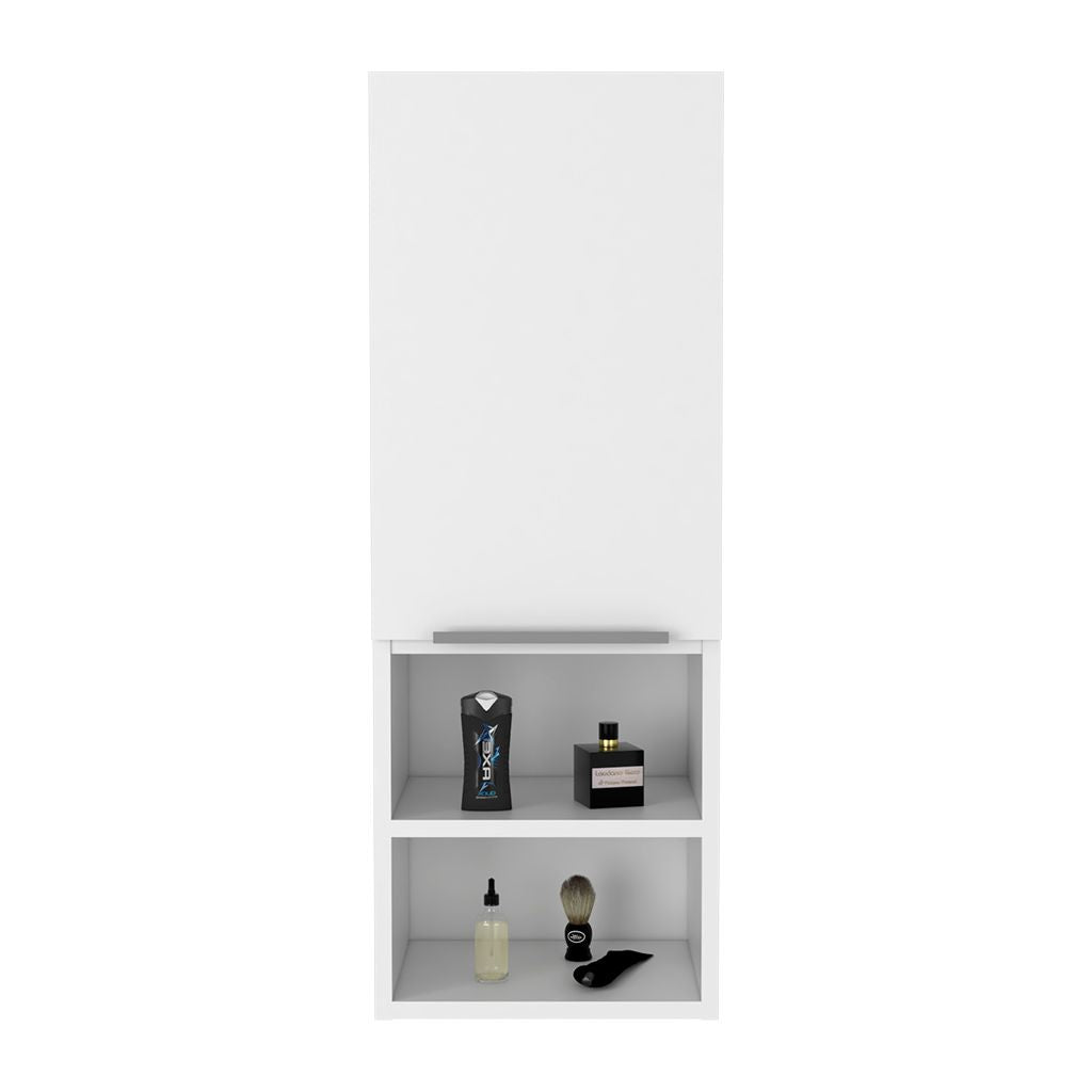 Medicine Cabinet Hazelton, Open and Interior Shelves, White Finish
