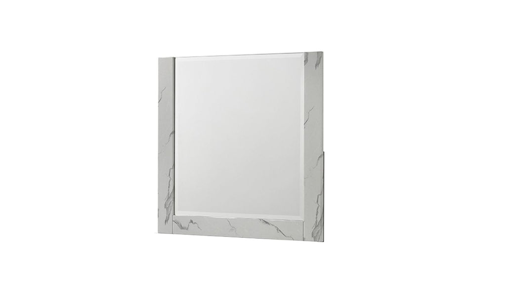 Mist Mirror – Two-Tone High-Gloss Marble & Lacquer Frame with Oversized Reflective Surface(INCLUDES MIRROR ONLY) same as B009P309327 (CA inventory)