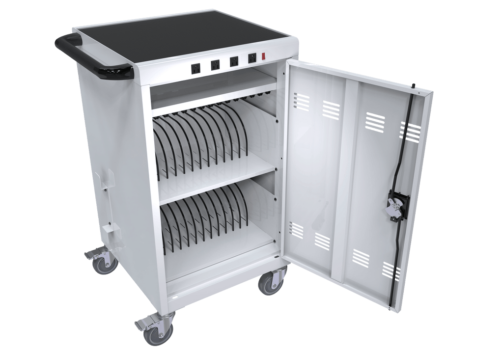 Mobile Charging Cart and Cabinet for Tablets Laptops 31+4-Device