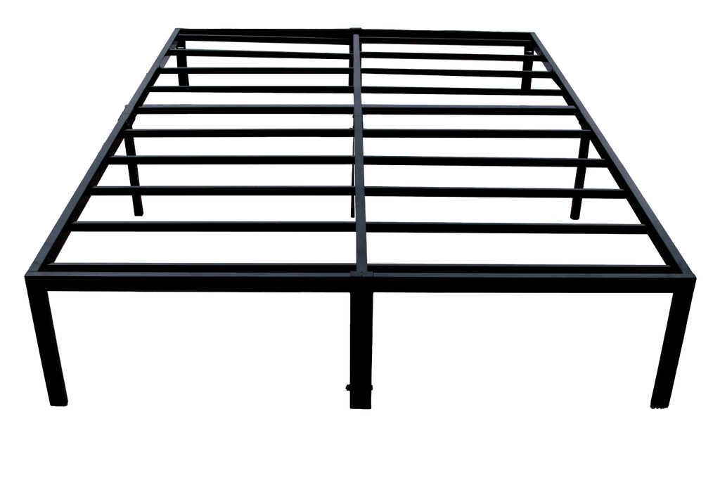 Modern King Steel Black Platform Foundation