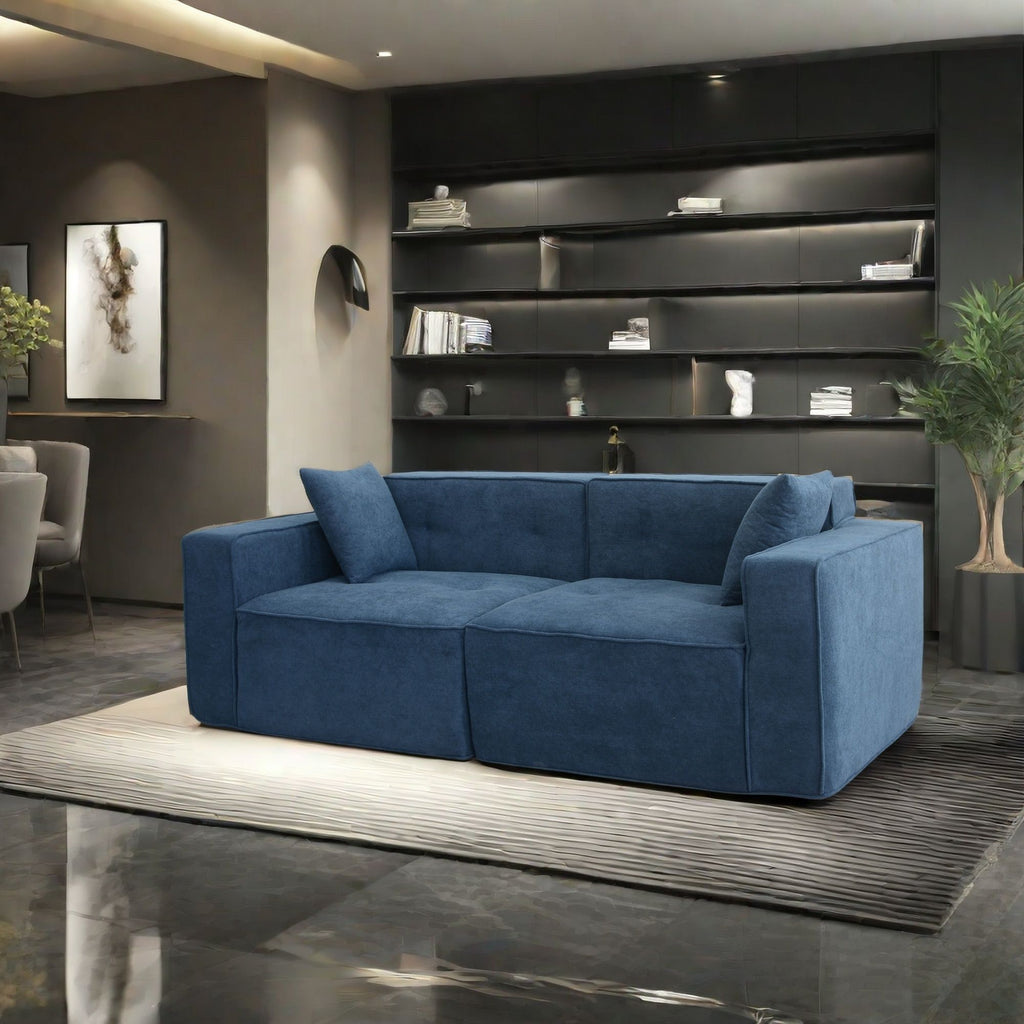 Modern Teddy Velvet Sofa,Full foam 3 seat compression sofa,The soft polyester cotton cushion and wide seating depth make the large sofa have a small volume