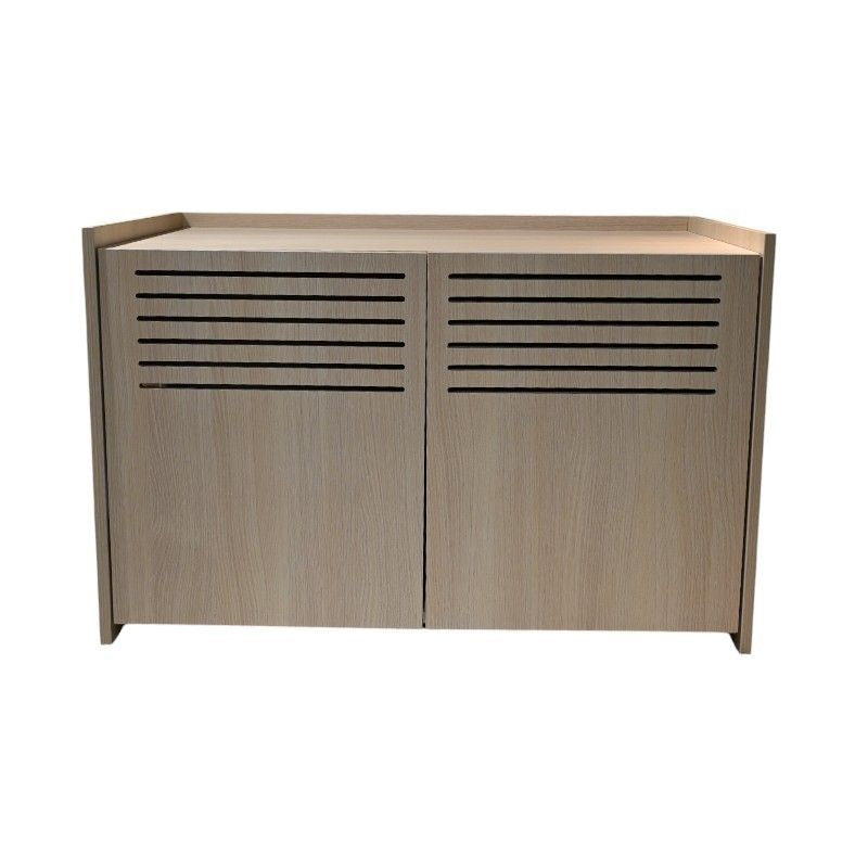 Modern Wooden Cat House with Scratching Pad , Cat Litter Box Enclosure, Spacious Hidden Cat Litter Box -33.46" x 21.06" x 21" , 45.87 lbs