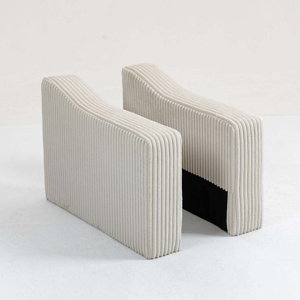 Modular Sofa Single Armrest Backrest Module for Modular Sectional Sofa Couch Side Armrest, Beige