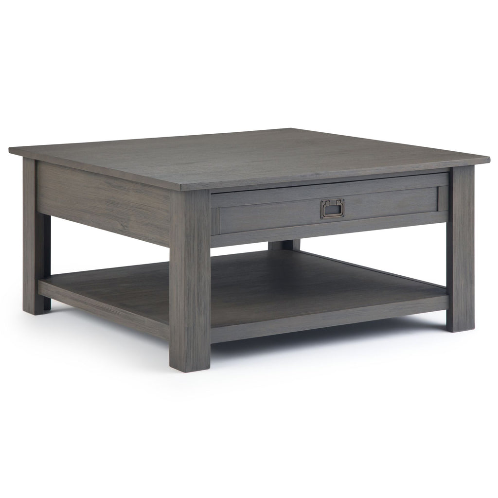Monroe - Square Coffee Table - Farmhouse Grey