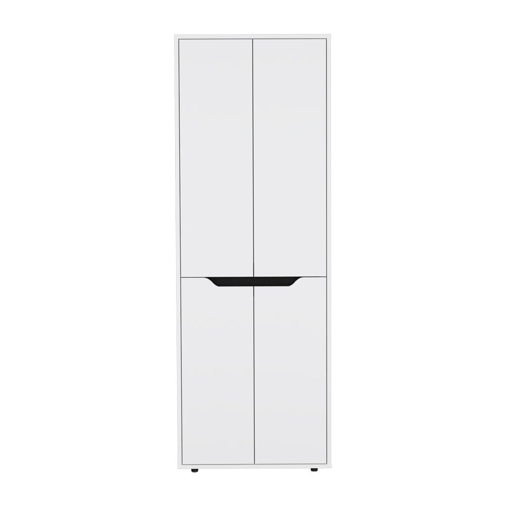 Multistorage Kitchen Pantry Hepler, Kitchen, White / Black