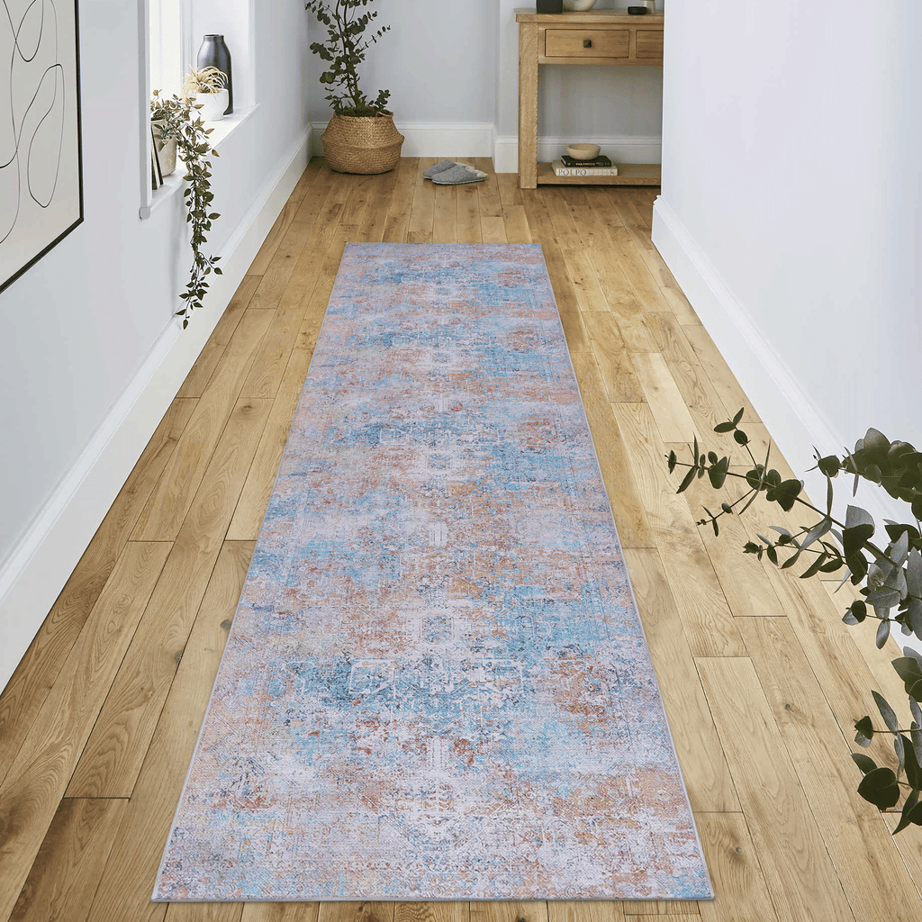 Naar Area Rug, Washable Rug, Low-Pile, Non-Slip, Non-Shedding, Foldable, Kid & Pet Friendly - Area Rugs for living room, bedroom, kitchen, dining room rug - Perfect Gifts, (yellow, 2'6'' x 10')