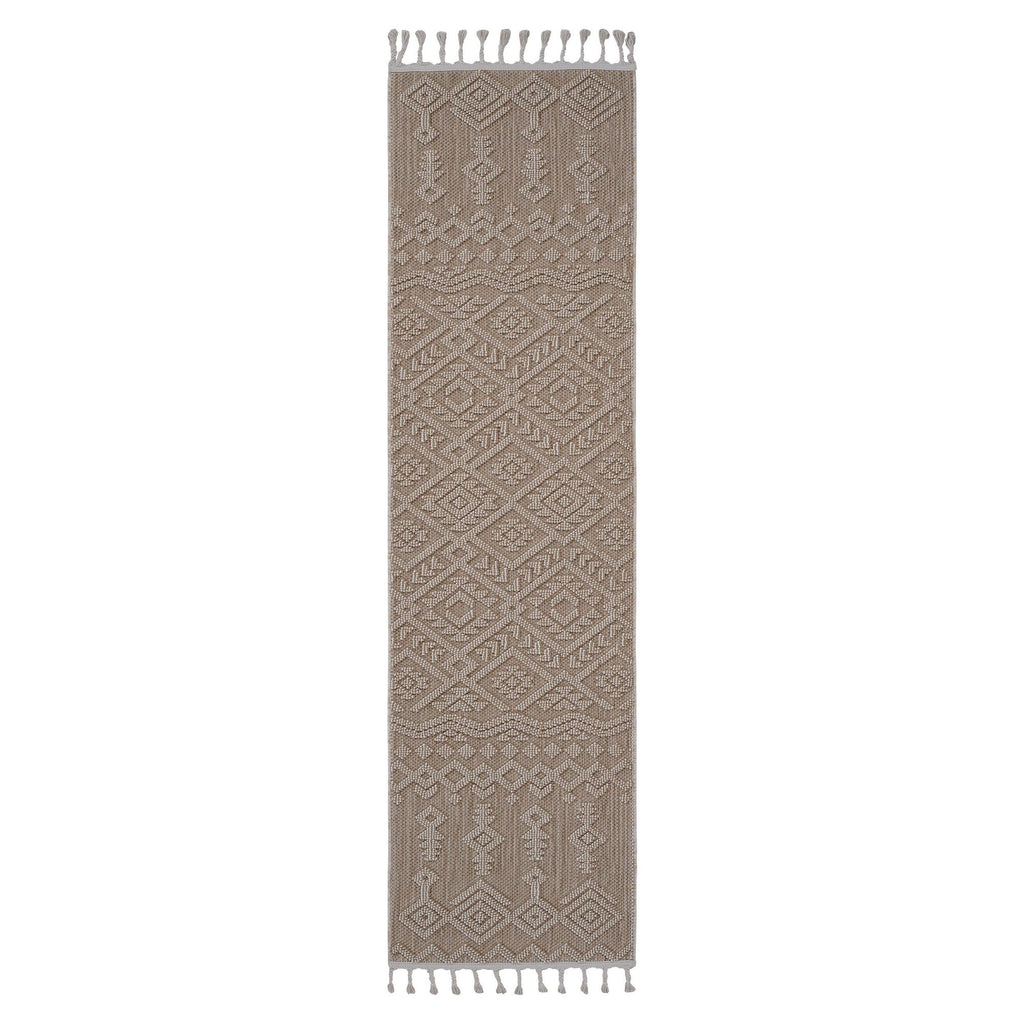 NAAR Guros Collection 2X8 Natural /Traditional Indoor/Outdoor Area Rug