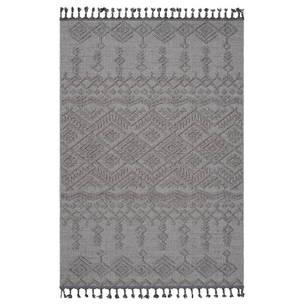 NAAR Guros Collection 6X9 White/White /Traditional Indoor/Outdoor Area Rug