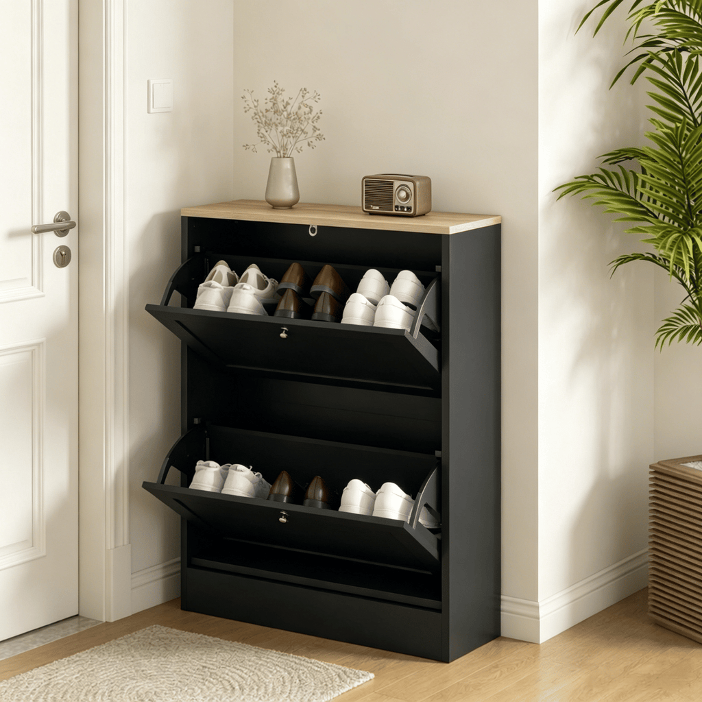 Narrow Shoe Cabinet,Stable Shoe Storage Cabinet,Modern Hidden Shoe Storage Cabinet