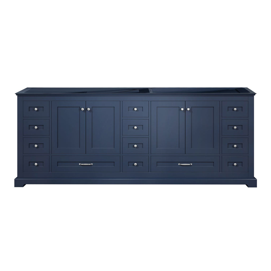 Navy Blue Double Bath Vanity 84 in. W x 22 in. D