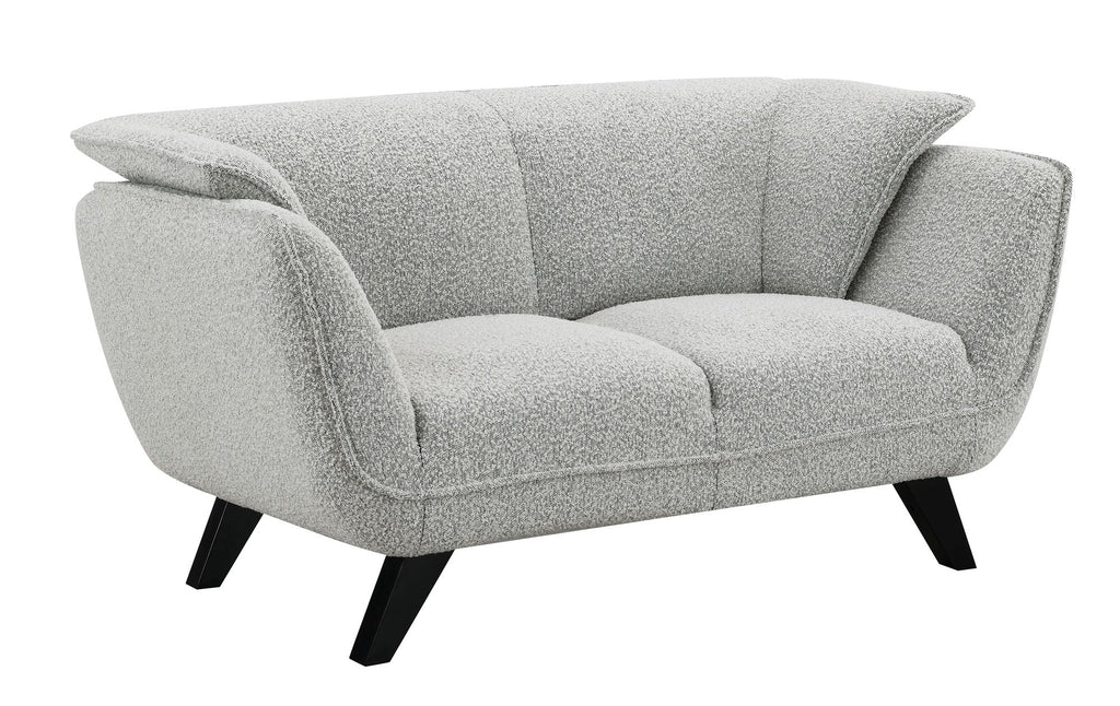 Nayeli Light Gray Boucle Loveseat