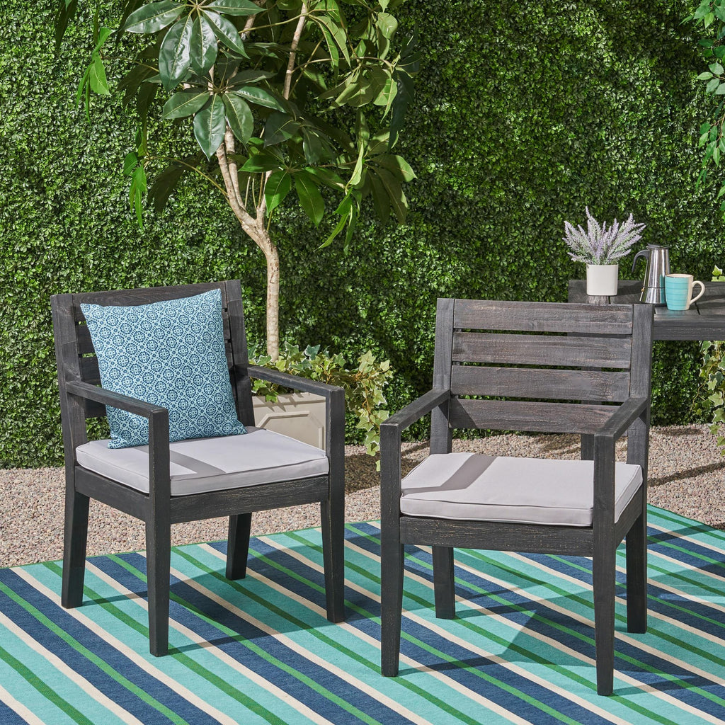 NESTOR DINING CHAIR, DARK GREY