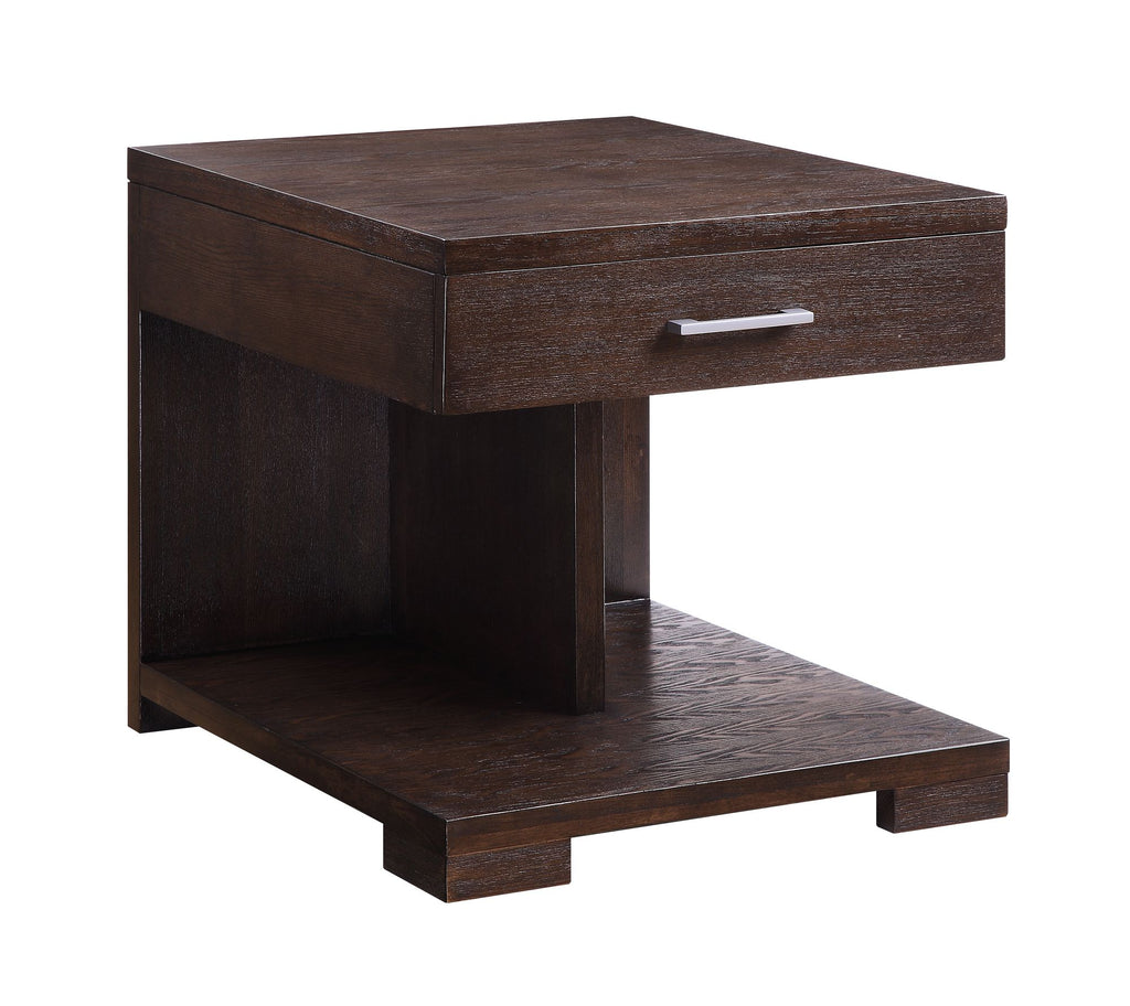 Niamey Walnut Finish End Table