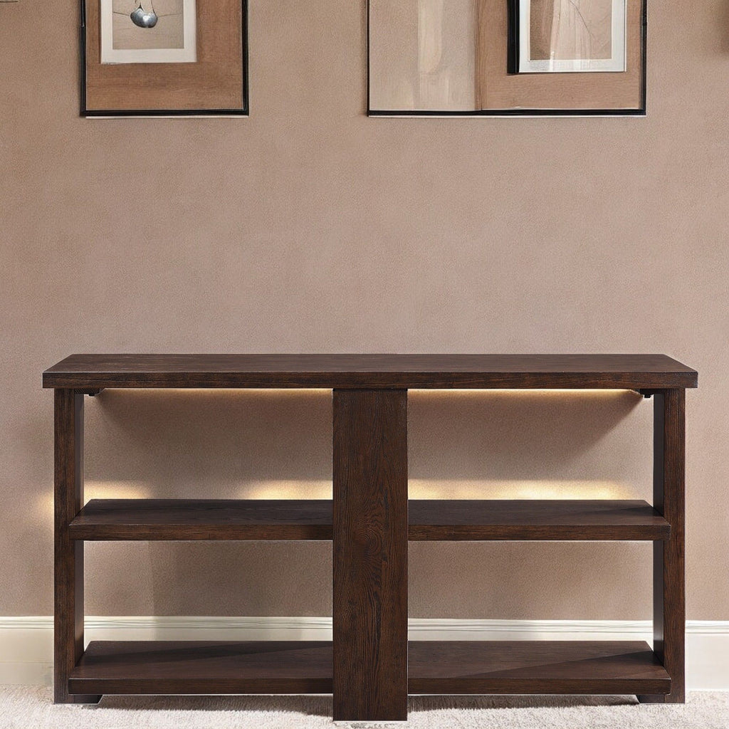 Niamey Walnut Finish Sofa Table