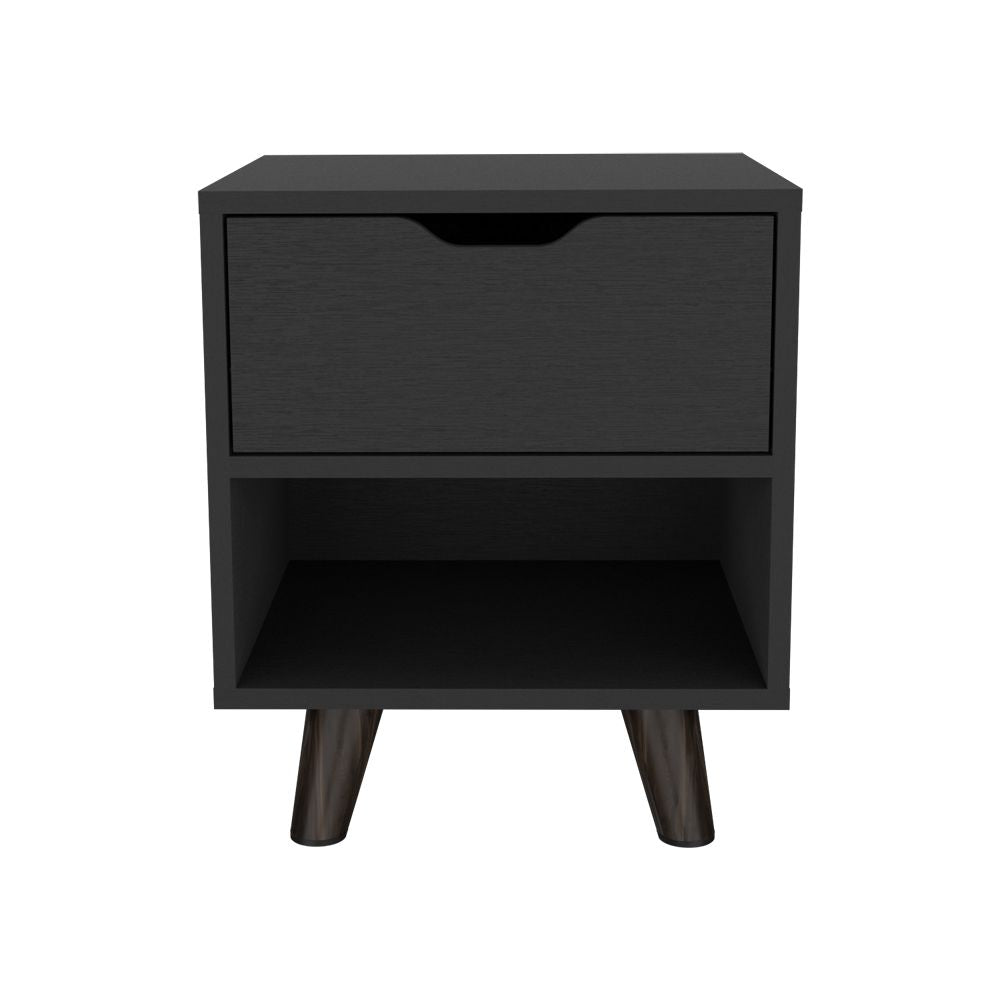 Nightstand Carleen, Bedroom, Black