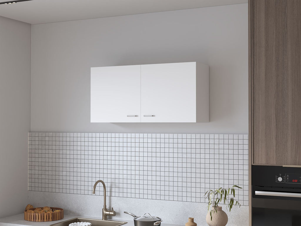 Oklahoma Wall Cabinet in melamine, Two Doors