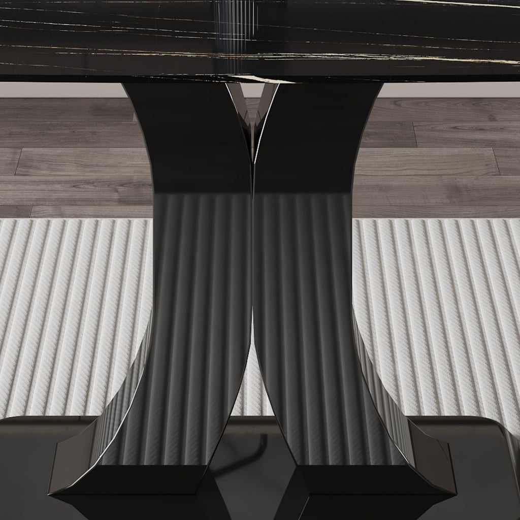 ONLY TABLE LEG AND BASE.This listing includes table legs and base only,please pair with your preferred marble glass or wood surface accordingly.ideal for dining tables, desks, coffee tables.MDF