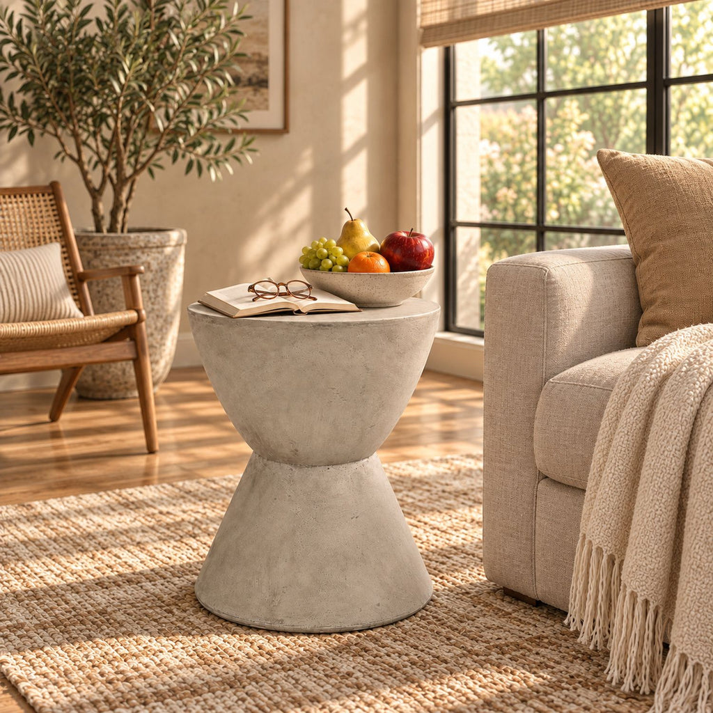 Outdoor MGO Side Table, Light Grey_70883.00
