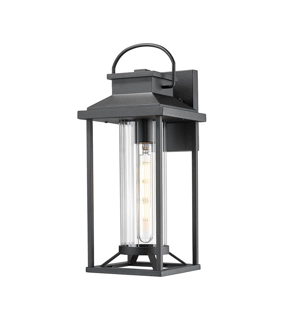Outdoor Porch Lights, Textured Black Exterior Lighting Fixtures Wall Mount, Modern Outdoor Wall Sconce Lantern for House, Front Porch, Anti-Rust Waterproof Outdoor Garage Lights for Coach (1 pack)
