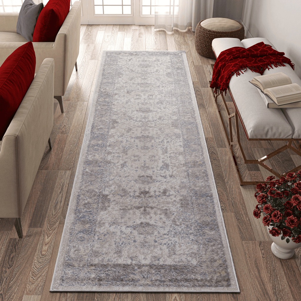 PAYAS Collection 96*26 inch Brown / Beige / Traditional Runner Rug