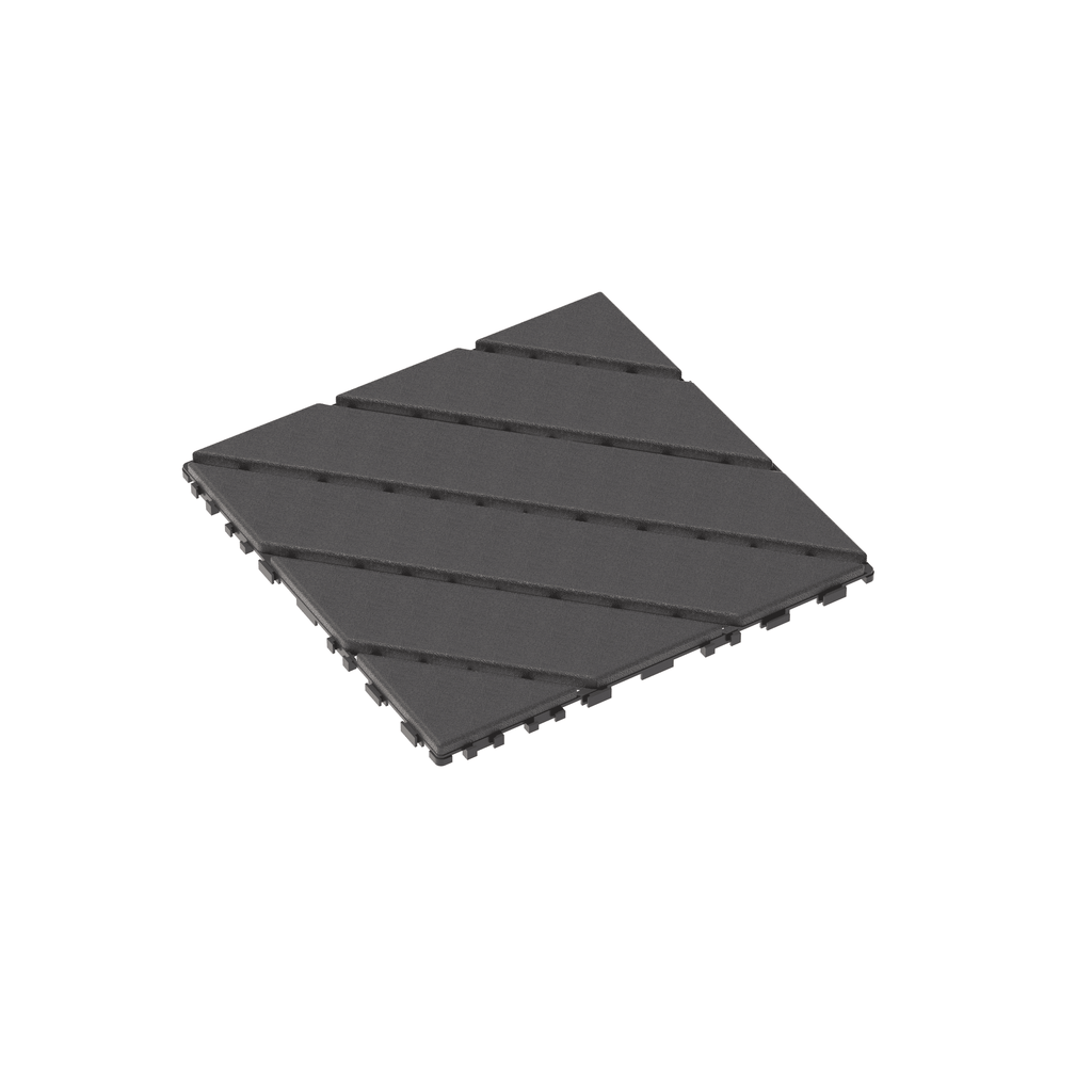Plastic Interlocking Deck Tiles,44 Pack Patio Deck Tiles,12"x12" Square Waterproof Outdoor All Weather Use, Patio Decking Tiles for Poolside Balcony Backyard, Grey