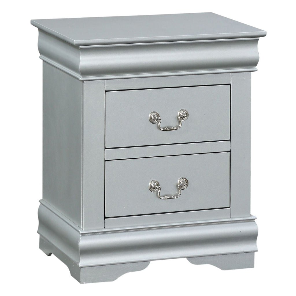 Platinum 2-drawer Nightstand