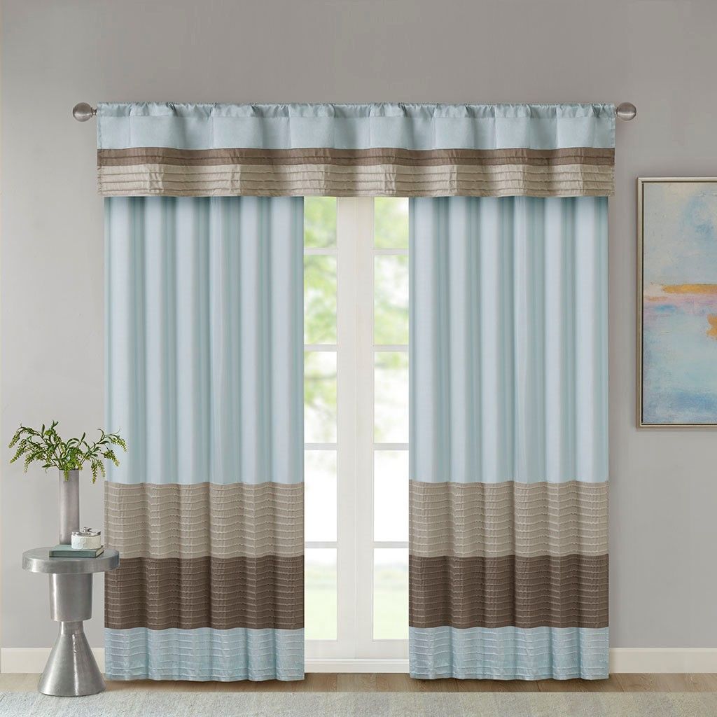 Polyoni Pintuck Curtain Panel(Only 1 Pc Panel)