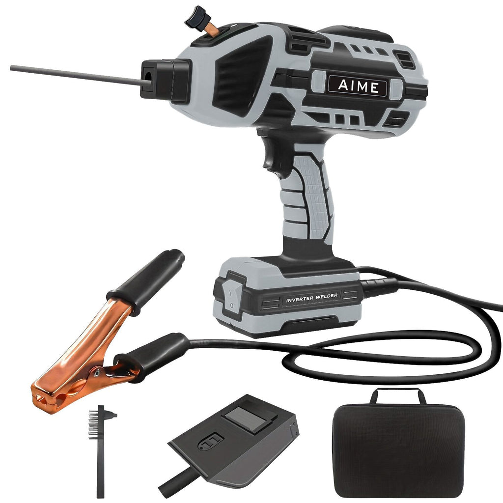 Portable hand-held welding machine - 110V IGBT inverter hand-held welding machine, 20-120A portable welding machine, hot start and anti-sticking, suitable for 3/32"-1/8" welding rod