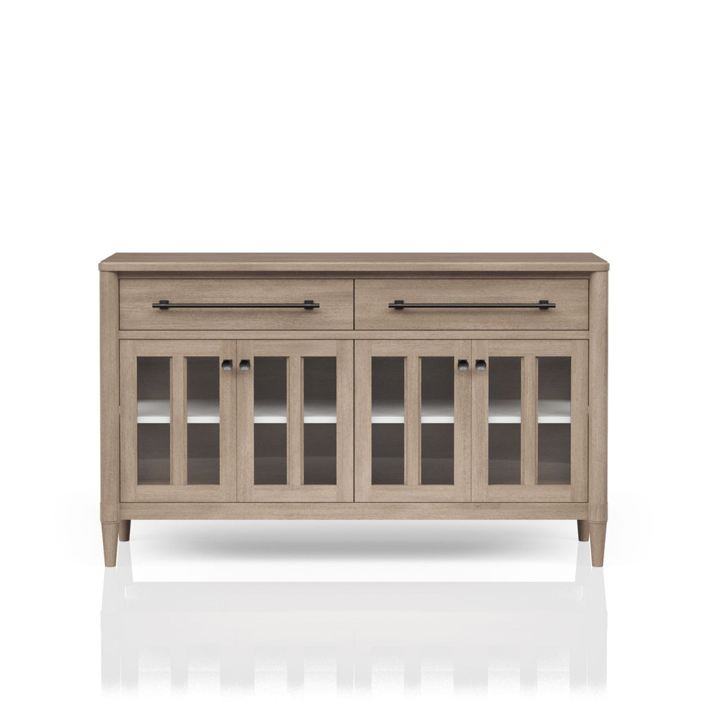 Power Raedy Buffet with Glass Cabinet Doors