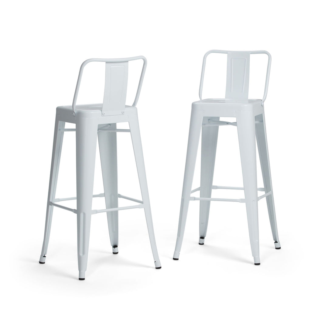 Rayne - 30" Metal Bar Stool (Set of 2) - White