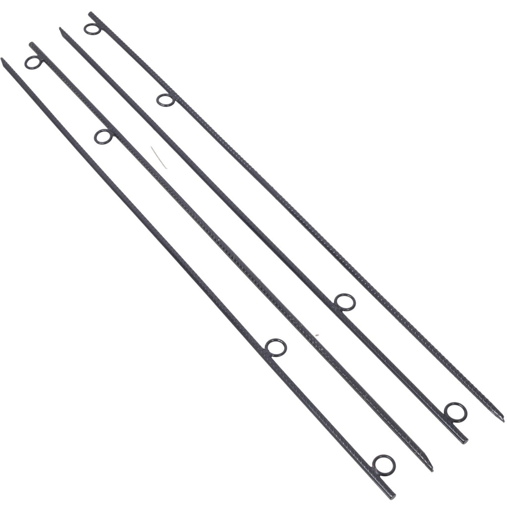 Rebar stake with loop 4pcs Grip Rebar 5/8x 55.5 Inch Steel Durable Heavy Duty Tent Canopy Ground Stakes with Angled Ends and 1 Inch Loops for Campsites and Canopies