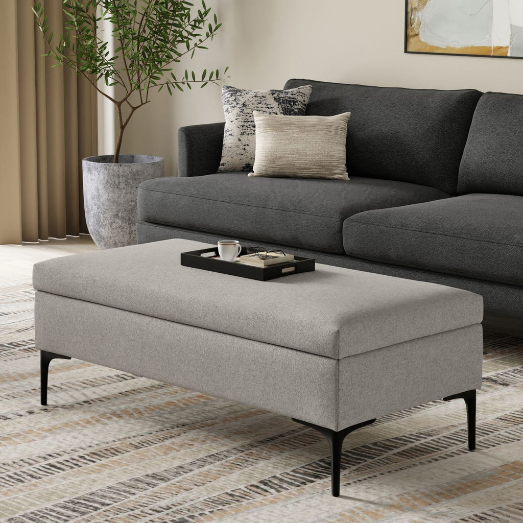 Rebecca Large Coffee Table Storage Ottoman with Lift up Lid