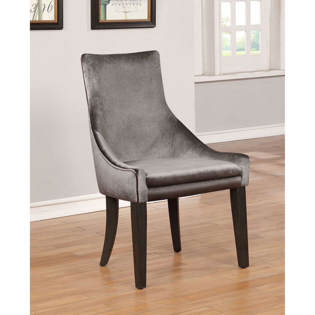 Rexford Grey Upholstered Dining Side Chair (Set of 2)