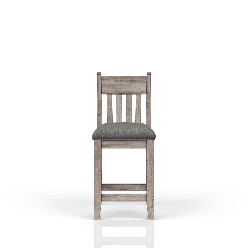 Rustic Gray Counter Stool Set of 2