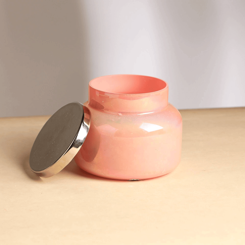 Scented Wax Candle Jar - Pink Lustre