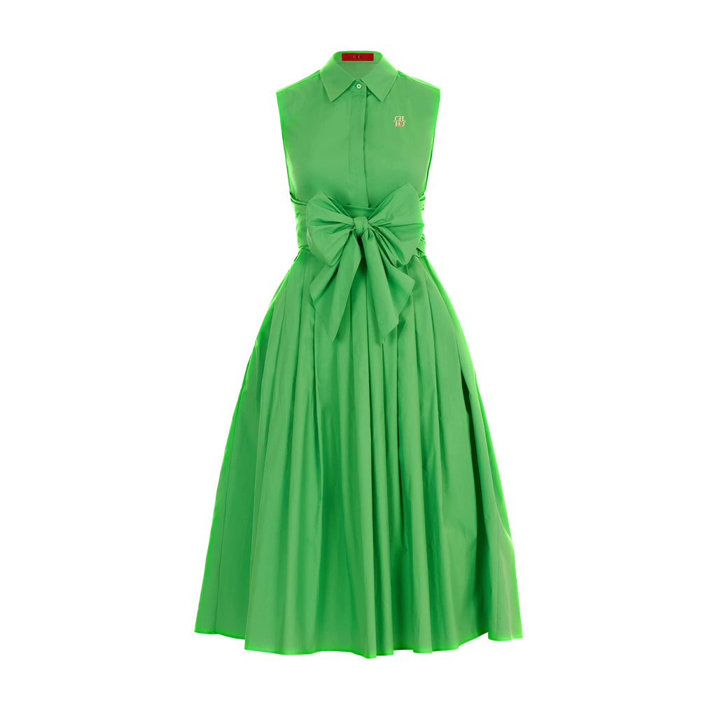 Sleeveless Long Dress for Women Summer Beach Party with Single Breasted Lace-Up Design