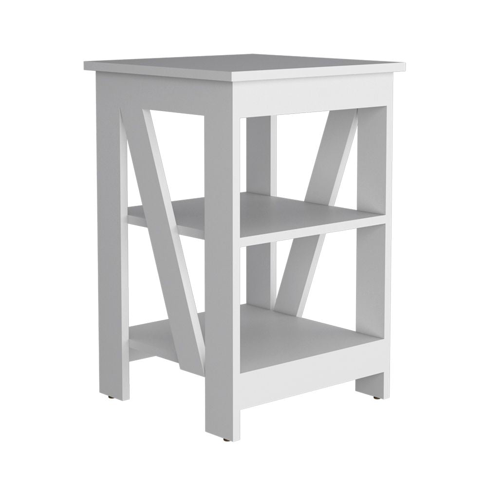 Side Table Rossville, Living Room, White