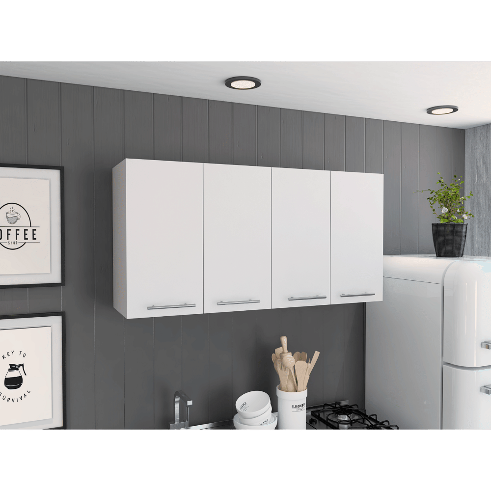 Sitka Wall Cabinet, Two Spacious Divisions, Four Doors