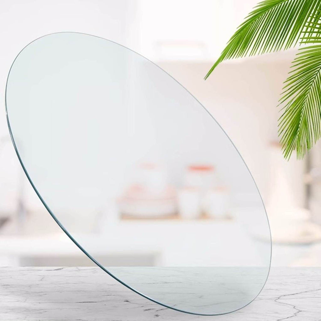 size:20.08 inch.Tempered glass table top round transparent table surface round glass table top round glass sheet.
