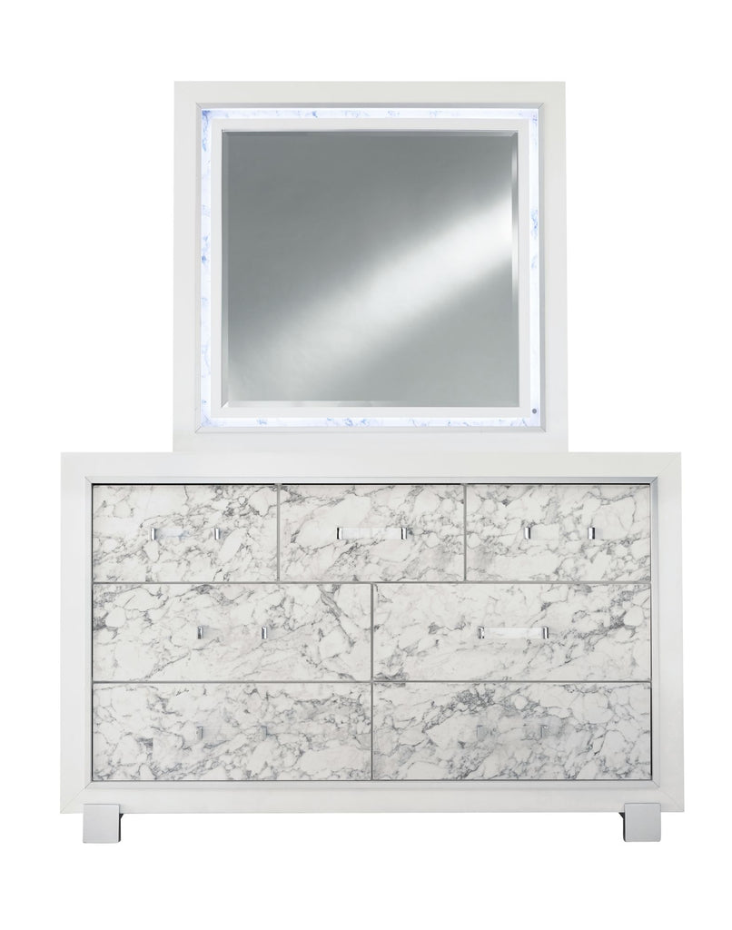 SKYE MARBLE WHITE MIRROR