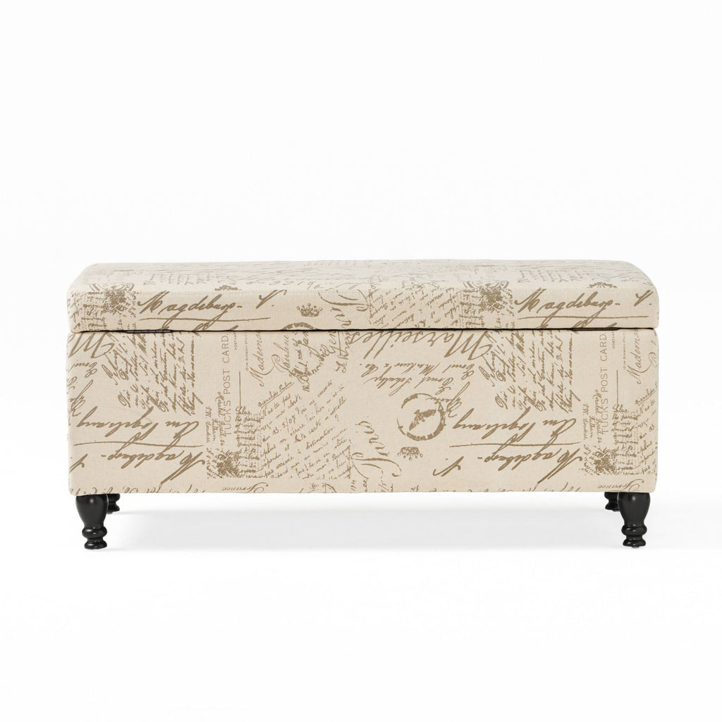 Storage Ottoman,Rectangular Ottoman Bench,Upholstered Storage Bench,Foot Rest for Living Room, Entryway and Bedroom,