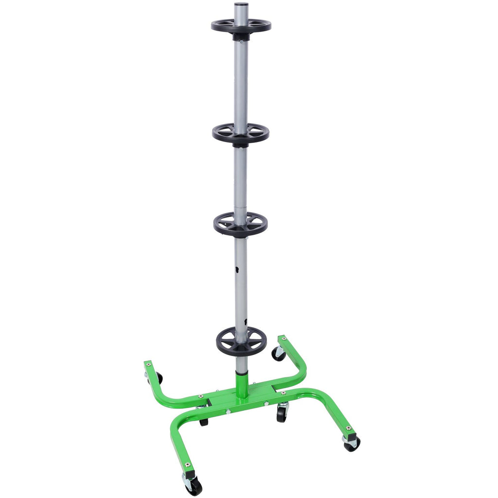 Storage Stand With Wheels 275 LBS Total Capacity Uses Six 2in Swivel Caster Wheels green color