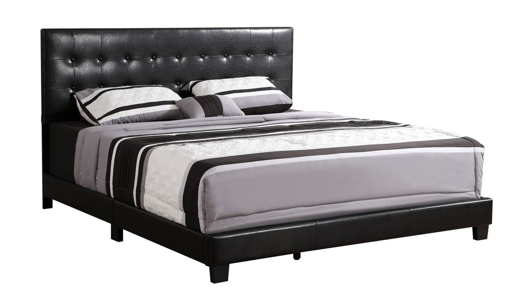 Stylish Contemporary Black Full Bed