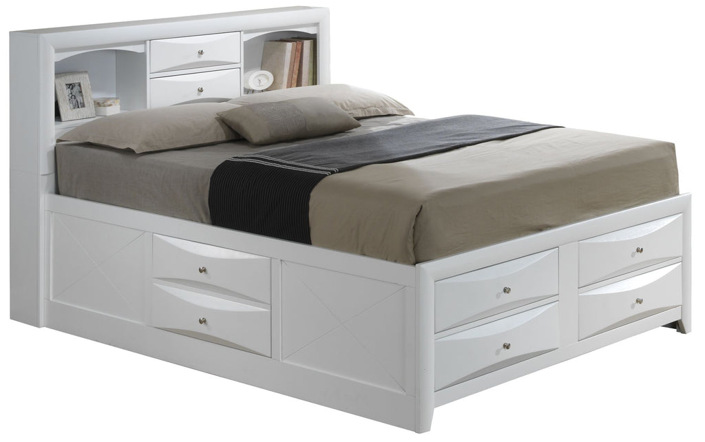 Stylish Contemporary Queen Storage Bed